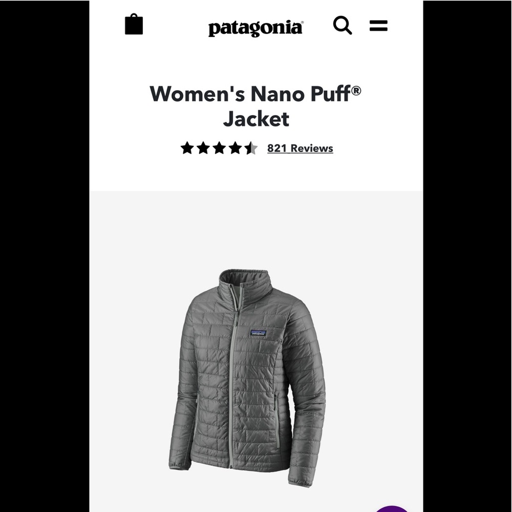 Patagonia Nano Puff Jacket in Feather Grey